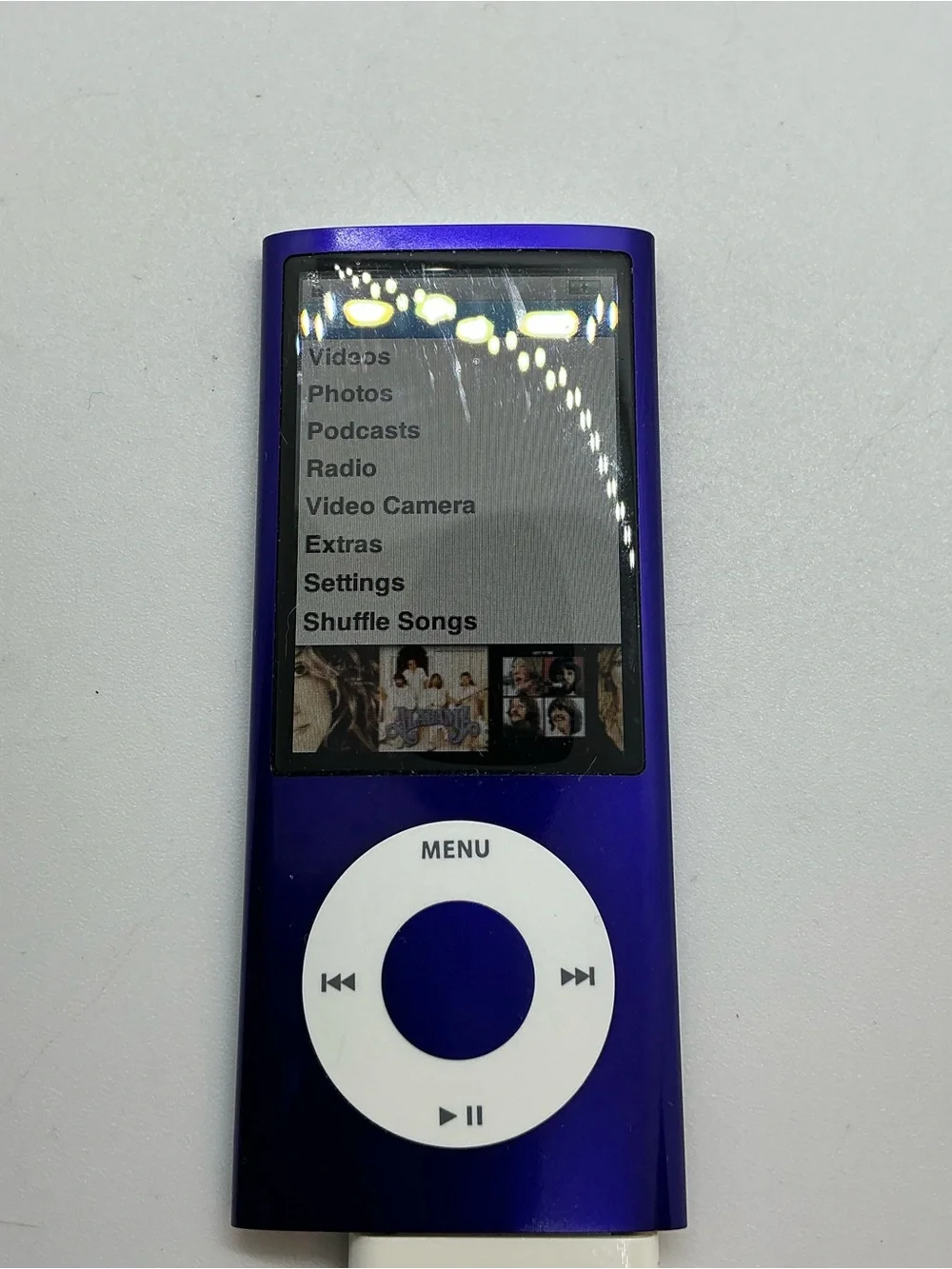 Used Vintage Purple Apple iPod Nano 5th Generation Works 8GB? 16GB?